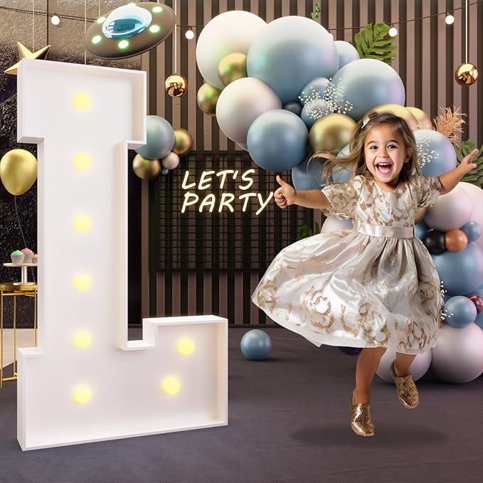 imprsv Marquee Light Up Letters - 3FT Letters for Birthday, Baby Shower, Wedding & Engagement Parties
