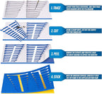 5S Tool Box Shadow Foam Organizers (2 Color) Custom Size (26.25" x 39.75", Blue Top/Red Bottom)…