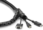 StarTech.com 2.5m (8.2ft) Cable Management Sleeve - 1.8" Diameter - Expandable Coiled Cord Organizer w/Cable Loading Tool (CMSCOILED4)