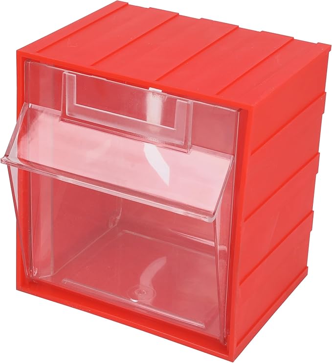 PR1ME 1 Pack Wall Mounted Storage Bins, Garage Hanging Storage Organizer Bins for Screws, Nuts, Bolts, Nails, and Small Hardware Parts