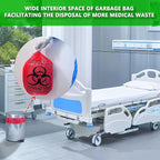 20 Count 24.4inx24.4in Biohazard Waste Bags, 10-Gallon Safe Infectious Waste Disposal Bags,Red Trash Liner,No Leak Bags, Medical Grade