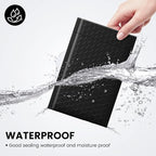 Fuxury Bubble Mailers 4x8 Inch 500 Pack Padded Envelopes Usable Size 4x7" Thick Mailing Envelopes Bubble Opaque Padded Mailers Shipping Bags for Mailing Jewelry Makeup Small Business Black