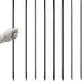VVOKGO Rebar Stakes 36 Inch 8-Pack Concrete Form Stakes Heavy Duty Straight Ground Anchors, 3/8" Diameter Metal Steel Spikes with Chisel Point End for Plant Support, Garden Border,Landscape Edging