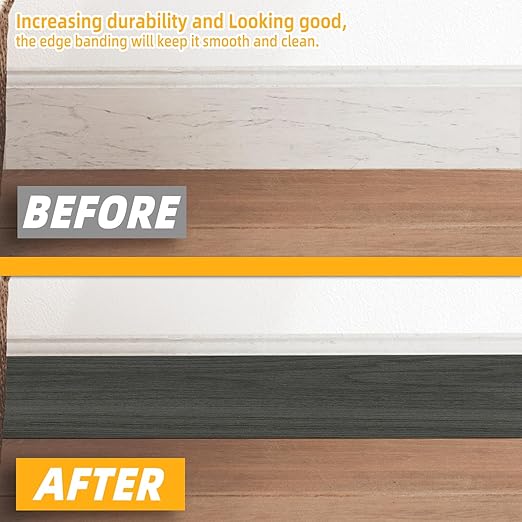 GSCIT Club Wood Grain Repair Tape, 15.7 inch X 15ft Self Adhesive Dark Walnut Grain Repair Patch for Tables, Chairs, Baseboards, Doors, Windows, Floors, Handicraft DIY.