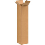 BOX USA 8x8x36 Tall Corrugated Boxes, Tall, 8L x 8W x 36H, Pack of 25 | Shipping, Packaging, Moving, Storage Box for Home or Business, Strong Wholesale Bulk Boxes
