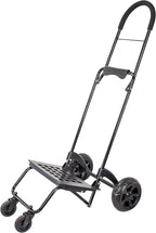 dbest Products Trolley Dolly Rover, 4 Wheeled Push Folding Utility Cart Hand Truck Platform Swivel Wheels Garden Lightweight Luggage Carretilla de Carga Plegable