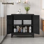 33" Metal Kitchen Pantry Storage Cabinets with Door and Adjustable Shelves,White Sideboard Buffet Cabinet with Storage,Sideboard Buffet Cabinet for Dining Roonm,Living Room