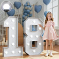 Marquee Numbers 3 Feet Tall Big Light Up Numbers Happy 18th Birthday Decorations Girl Boy White Anniversary Party Decor Large Cardboard Prop Backdrop Sign 18