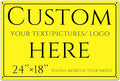 Custom Signs Outdoor Metal, personalized metal sign，Reflective，night visibility，Aluminum Weatherproof Metal Sign Multiple Sizes, Customize for Office, Business, Workplace, office, Home, Delivery Signs(24*18 Inch)