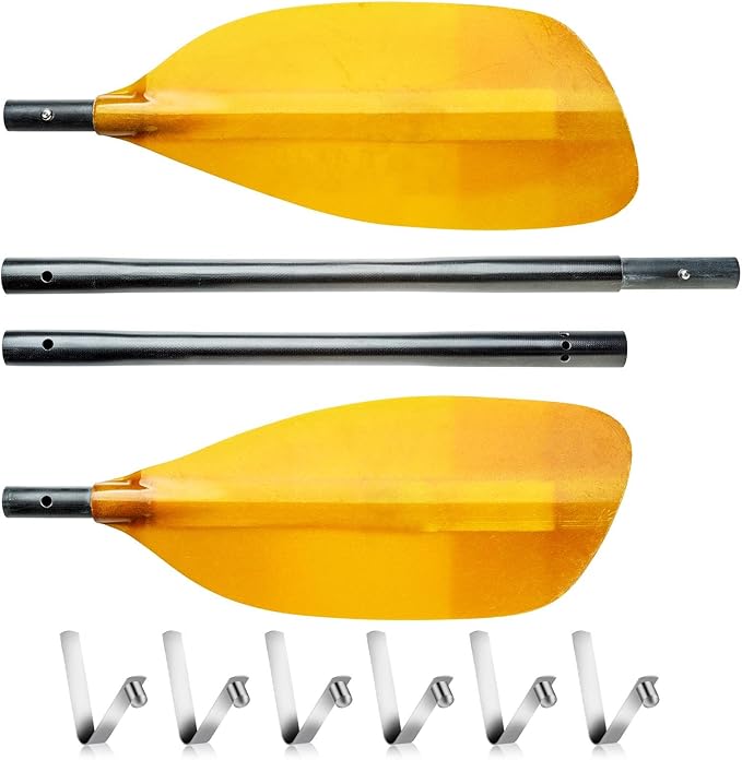 Sliverdew 12-Pack Tent Pole Clips, 8mm Stainless Steel, Spring Snap, Kayak Paddle, Camping Tent, Sunshade, Universal