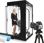 Professional Photography Studio LED Dimmable Large Shooting Tent 47x39x78 ZKEEZM Large Lightbox Photo Video Continuous Lighting Cube Shooting Tent Kit Soft Box with 3Colours Backdrops and Carrying Bag