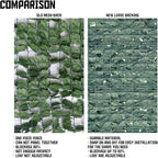 TANG 4'x52'FT Faux Ivy Privacy Fence Screen Roll- 1Pc Artificial Leaf Fences Greenery with Lattice Panel,Outdoor Green Wall Chain Link Fence Covering for Balcony Backyard Patio, Dark Green Ivy
