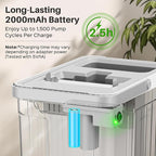 Mop and Bucket Set with AUTO Pump, 3-Zone Separate Dirty and Clean Water Floor Mop, Flat Mop and Bucket System with Wheels and Wringer, 4 Reusable Pads, One-Touch Water Filling for Floor Cleaning