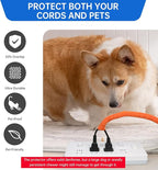 Split Braided Cable Sleeve，Flexible Wire Loom Tubing, Automotive Cord Protector Pet Proof, Cable Management for Computer TV Electric Wires Harness 16ft (Orange, 16mm（5/8")
