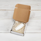 HORLIMER 6x6x2 inches Shipping Boxes Set of 50, White Corrugated Cardboard Box Literature Mailer