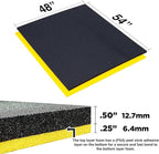 5S TOOL BOX SHADOW FOAM ORGANIZERS (2 COLOR) CUSTOM SIZE ROLL (48" x 54", Black Top/Yellow Bottom)
