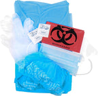 MFASCO First Aid Personal Protection Equipment Kit with BBP Bag, Emergency Bloodborne Pathogen Clean Up Kit, Including Blood Spill Kits, Complete Disposable PPE Set, Ideal for First Responders