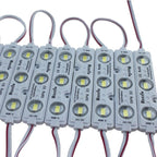 Rextin Super Bright 200pcs 3 LED Module Pink 5630 5730 SMD 40-45LM Per led Waterproof Decorative Light for Letter Sign Advertising Signs with Tape Adhesive Backside