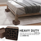 Bed Risers, Elevation up 3 inch, Heavy Duty Couch Risers 6000lbs, Stackable 3/6 / 9 inch Bed Furniture Risers Fits 5.5X5.5 inch Legs for College, Dorm, Couches, Tables, Desks, Set of 8