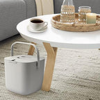 Tea Waste Bucket Dregs Trash Can Portable Sorting with Lid Handle 6.5L for Loose