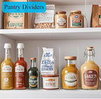 Shelf Dividers for Closet Organization: 10" Tall x 12" Deep Acrylic Closet Shelf Dividers for Clothes Sweater Purse - Clear Closet Organizers and Storage Separators for Shelves