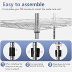 FDW 5 Tier 22L x 12W x 48H Pantry Shelves Adjustable Metal Shelves NSF Storage Rack Shelving Units for Kitchen Garage Small Places Commercial,Chrome