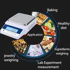 Lab Scale 1000gx0.01g Accurate Analytical Balance Digital Electronic Precision Balance Laboratory Scale Jewelry Gold Scale Scientific Scale Kitchen Scale |for Laboratory, Industrial, Business