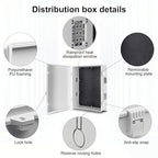 Outdoor Electrical Junction Box, ABS Water Resistant Enclosure with Internal Mounting Panel & Hinged Cover (18.1" H* 12.6" L* 6.3" W)