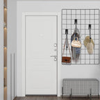 6 Pack Gridwall Waterfall Faceout with 5 Hooks, 16.5 Inch Gridwall Waterfall Hangers, Square Straight Arm Hooks for Wire Grid Retail Clothing Display, Slat Wall Accessories