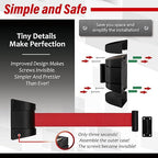 DuraSteel Wall Mount Crowd Control Retractable Belt Barrier - 9.2 Ft Red Retractables Barrier Belt w/ABS Casing, Do Not Enter Crowd Control Barriers Line Divider NOT Stanchions with Retractable Belts