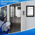 Blulu HPD Inspection Frame Heavy Duty Elevator Certificate and Notice Frame Interior Stainless Steel Holder for Elevator Interiors Commercial Public Use(Black,6 x 9 Inch)