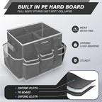Large Rolling Cleaning Caddy Bag, Cleaning Caddy with Wheels with Detachable Trolley for Housekeepers, Water Resistant Cleaner Supplies Organizer with Wheels for Kitchen, Car, Picnic (Black-Grey)