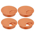 PATIKIL 3 Inch Desk Grommet, 4Pcs Cable Grommet Wire Management Cable Hole Cover Cord Organizer for Office Home Table Countertop, Yellow
