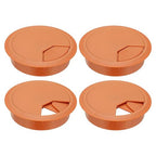 PATIKIL 3 Inch Desk Grommet, 4Pcs Cable Grommet Wire Management Cable Hole Cover Cord Organizer for Office Home Table Countertop, Yellow