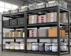 PrimeZone Heavy Duty Garage Shelving 2200 LBS 4 Tier Heavy Duty Storage Shelves Adjustable Industrial Metal Wire Shelf Unit for Garage,Basement,Pantry,Warehouse,Commercial,40" W X 20" D X 60" H 2Pack