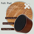 Furniture Raisers Bed Risers - 2 Inch Wooden Circle Heavy Duty Furniture Height Extenders Lifts for Sofa Couch Desk Chair Table Base Raising Space, Convenient Store and Cleaning, Pack of 4
