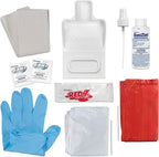 McKesson Bloodborne Pathogen Spill Kit [1 Kit]– Bodily Fluid Clean-Up Pack with Gloves, Hand Wipes, Disinfectant & Fluid Solidifier – First Response Spill Kit for Workplace, School & Medical Use