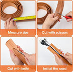 20 FT Floor Cord Cover, Cord Covers for Wires on Floor, Cord Protector, Floor Cable Cover, Hide Extension Cord Covers for Floor, Cable Cavity: 0.47" (W) x 0.29" (H) - Brown