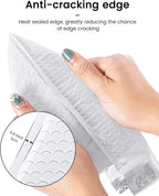GSSSUSA Bubble Mailers 4x8 Inch 100 Pack Padded Envelopes Usable Size 4x7 Inch Shipping Envelopes Self Seal Small Packaging Shipping Bags for Mailing Jewelry, Small Business, White