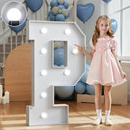 Marquee Letters 3 Feet Tall Large Light Up Letters Decorations Wedding Engagement White Party Decorations Prom Sign Big Cardboard Backdrop P