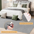 Marine Carpet,6 FT x 23 FT Smoke Gray Indoor Outdoor Carpet 0.2" Thick Boat Carpet with Water-Proof TPE Backing, Non-Slide Outdoor Marine Carpet Roll for Home, Patio, Porch, Deck