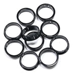10 pcs Black Snap Bushing 1-1/2" (38 mm) Mounting Diameter, Plastic Cable Hole Grommets for Wiring, Round Nylon Snap in Locking Electrical Wire Cord Hose Tubing Bushings Grommets Protectors