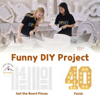 imprsv 4FT Light Up Numbers, Marquee Numbers 40th Birthday Decorations for Women Men, Large Light Up 40 Birthday Women Foam Board Anniversary Party Decorations Arch Kit (DIY)