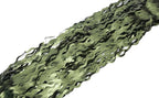 4 Pack Wavy Olive Green Streamers Backdrop Jungle Party Decorations - 3.3x6.6ft Foil Fringe Curtains Photo Booth for Dinosaur Animal St Patrick's Day Football Decor