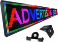 115”x 14” Programmable Scrolling LED Sign Custom, Outdoor P10 Digital Sign Support Wifi & USB, Full Color Led Open Signs for Business, Advertising Display Board