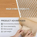 Honeycomb Packing Paper,12" W x 100' L Packing Paper for Moving,Products & Gifts Honeycomb Wrapping Paper,Recyclable and Biodegradable Cushioning Packing Material with 10 Fragile Sticker Labels