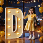 Marquee Letters 3 Feet Tall Large Light Up Letters D Happy Birthday Decorations Wedding Engagement Party Decor Yellow Light Birthday Decorations Balloon Arch Kit Foam Sign D