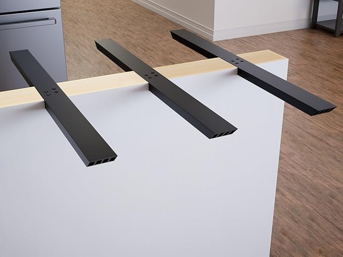 Heavy Duty 44 Inch Industrial Flat Wall Countertop Support Bracket in American Made Ribbed Aluminum, Countertop Support, Kitchen Projects, Outdoor Projects, Commercial Spaces, DIY Home Renovations