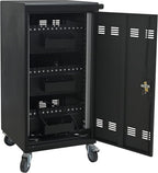 Laptop Charging Cart,45 Devices Tablet Storage Carts for pad Up to 16.3" Screen Size, Classroom Computer Mobile Charging Station for Pads, Chromebooks,Laptops, Security Storage(45 Bay-Black)