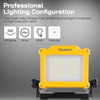 LED Work Light Rechargeable - Cordless Portable Work Light 4000/2000/1000LM Compatible with Dewalt, Milwaukee, Makita, Bosch 18V Power Tool Battery with Magnetic Base（Tool Only